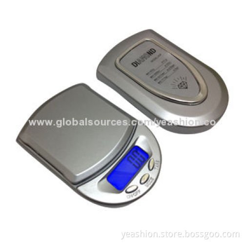 500g/200g/100g silver jewelry scale/auto off /tare function/low battery indication, blue back-light
